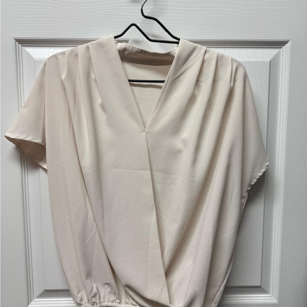 Elegant Cream Women's Top